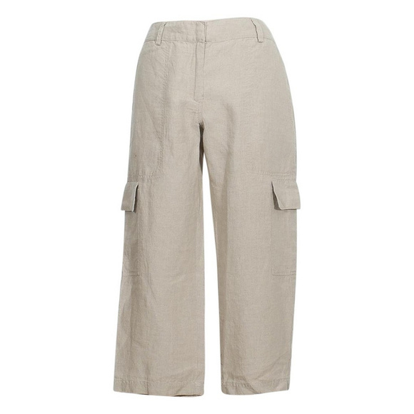 Organic Linen Crop Cargo Pants 10